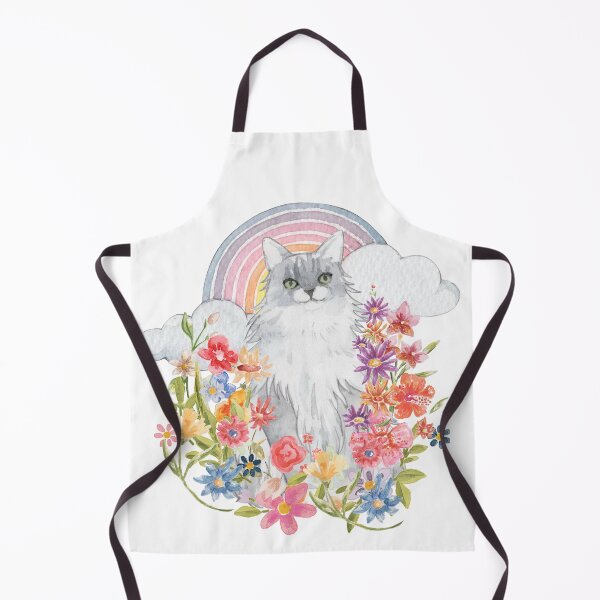 Item preview, Maine Coon Cat Floral Field designed and sold by jlmcreativeau.