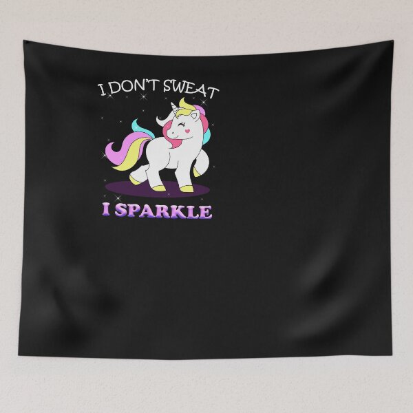 Item preview, Unic&&orn I Dont Sweat I Sparkle designed and sold by Kirsch-01.