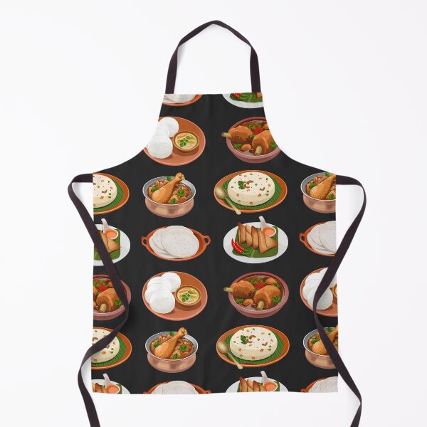 Item preview, Assorted Indian Food 3 - Chicken Curry, Upma, Mutton Curry, Samosa, Idli and Thattu Dosa designed and sold by Alicia Chee.