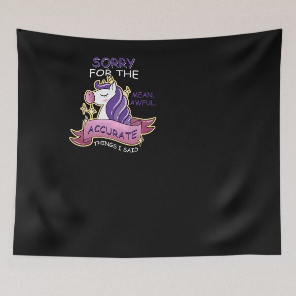 Item preview, Uni(*()corn Sorry Mean Awful Accurate designed and sold by Kirsch-01.