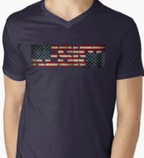 'RESIST' USA Protest Flag Men's V-Neck T-Shirt