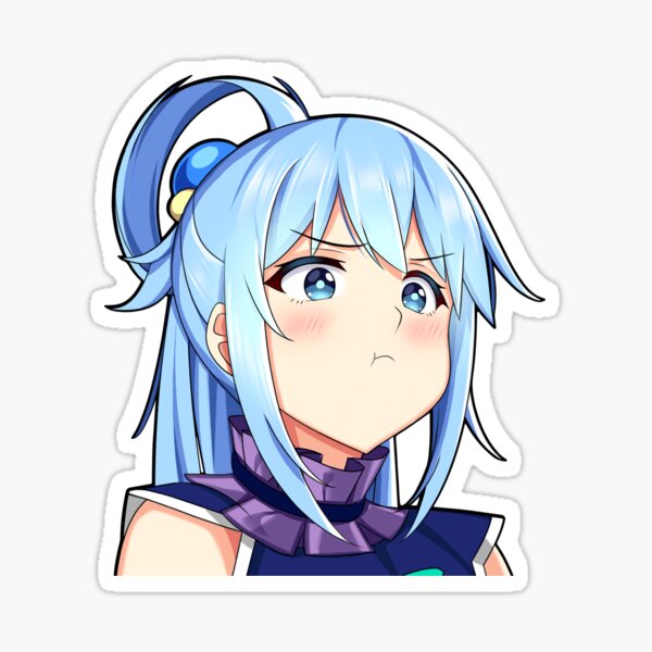 Konosuba -- Aqua Anime Decal Sticker – KyokoVinyl