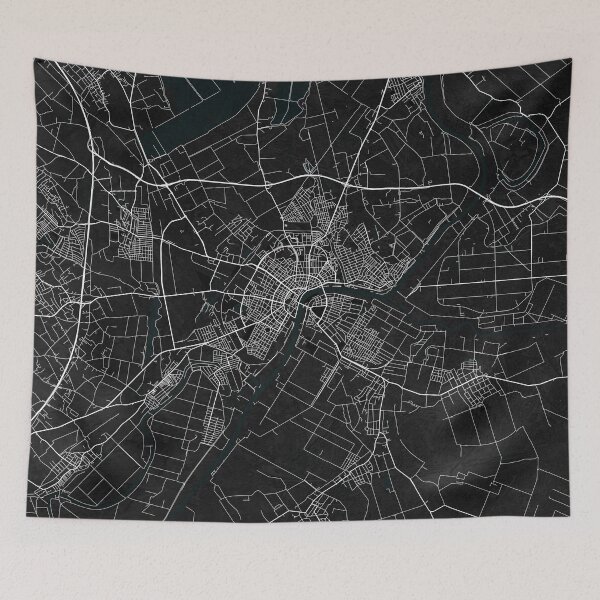 Item preview, Szeged City Map of Csongrád-Csanád, Hungary - Dark designed and sold by deMAP.