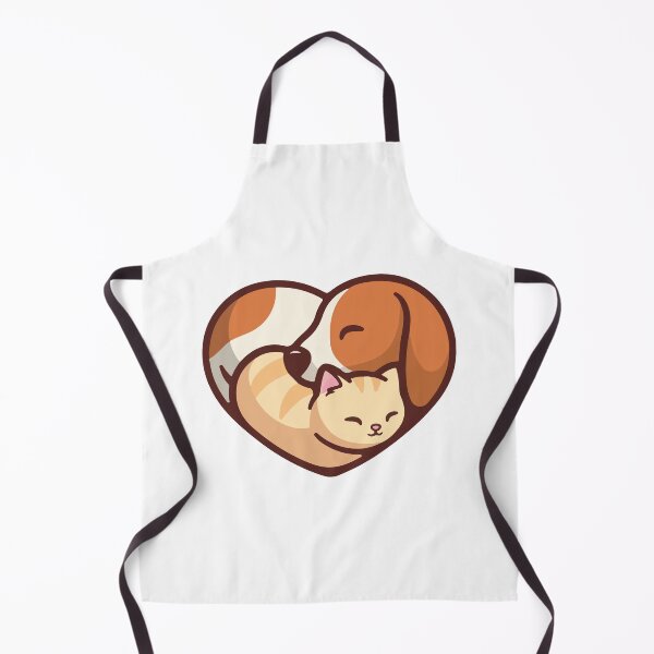 Item preview, Cute Aniamal Dog Cat In Heart designed and sold by skeierleber4327.