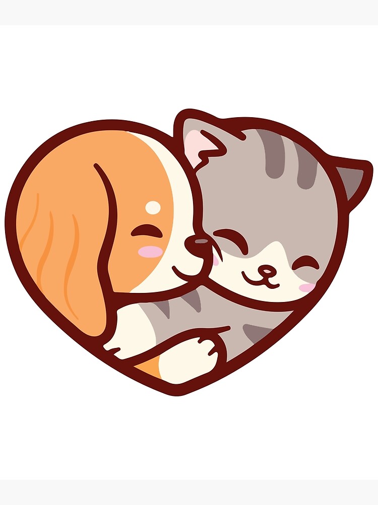 Pareja con mascota - Póster personalizado (Perro, Gato) – Uniheart