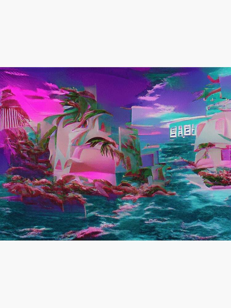 "Afar and Ecstatic 2,000 Miles Away from Home" Sticker by DMTTAPESFL