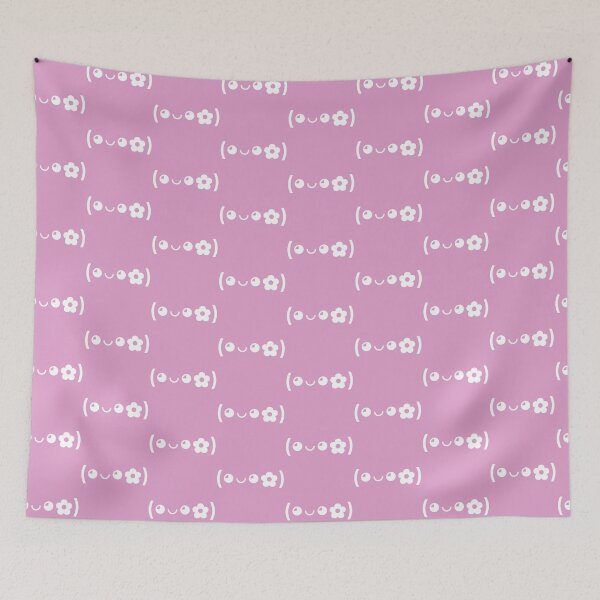 Item preview, Cute kaomoji with a flower white with a purple background designed and sold by Soft-Maiot.