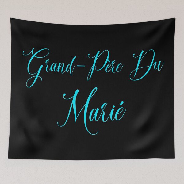 Aperçu de l'œuvre Grand-père du Marié texte bleu 2 créée et vendue par Astralia.