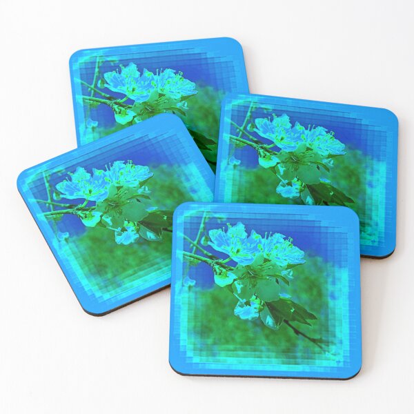 Item preview, Abstract Plum Blossoms Blue-Green shades  by Iritof designed and sold by iritof.