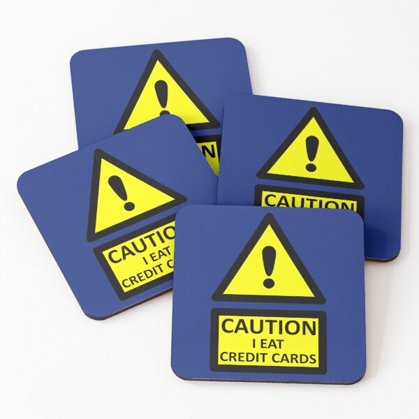 Item preview, caution i eat credit cards    designed and sold by McLarenTeeHu.