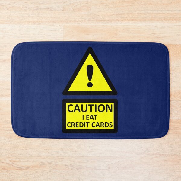 Item preview, caution i eat credit cards    designed and sold by McLarenTeeHu.