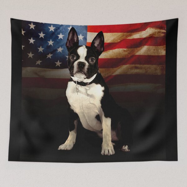 Item preview, Boston Terrier blanket designed and sold by BAYIDESIGNER.