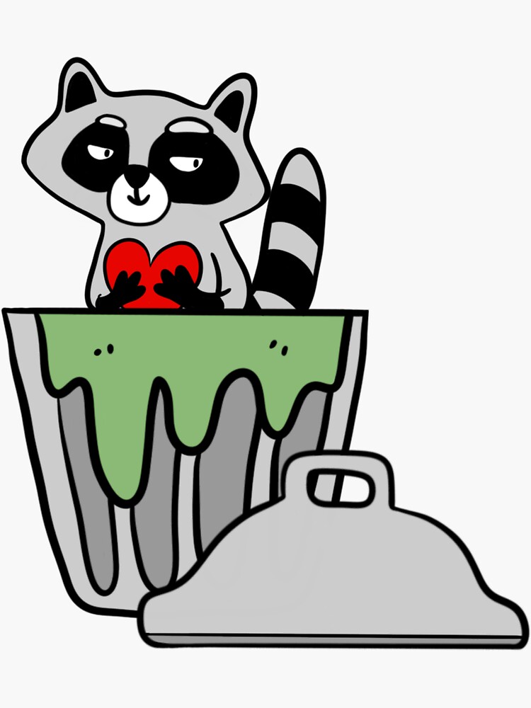 Lucky Raccoon Sticker