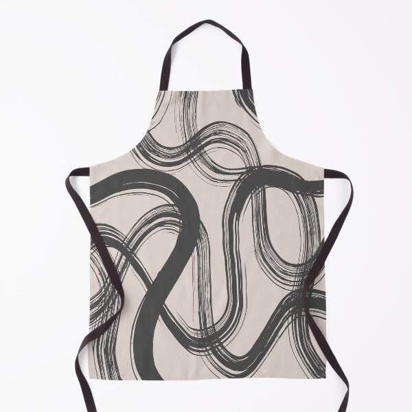 Item preview, Wavy Brush Strokes - Gray and Clay designed and sold by PeachyLitchi.