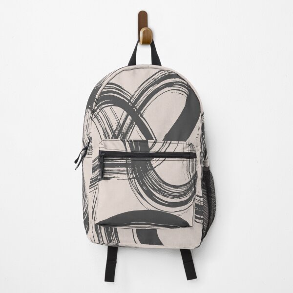 Item preview, Wavy Brush Strokes - Gray and Clay designed and sold by PeachyLitchi.