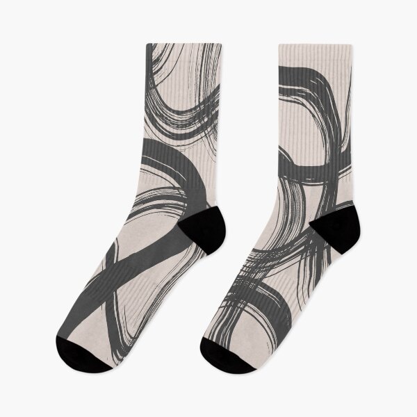 Item preview, Wavy Brush Strokes - Gray and Clay designed and sold by PeachyLitchi.
