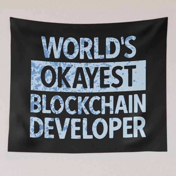 Item preview, Worlds Okayest Blockchain Developer | Funny Blockchain Developer designed and sold by DrawingBoard.