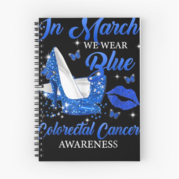 Item preview, In March Wear Blue High Heels Colorectal Cancer Awareness designed and sold by DeannaMarks.