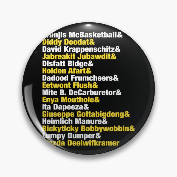 Item preview, Impractical Jokers Name Game List   designed and sold by Posiiypso.