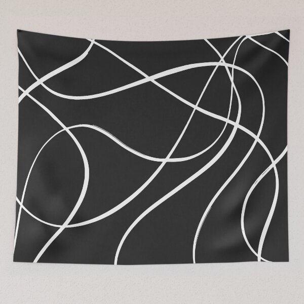 Item preview, Brush Strokes - Black and White designed and sold by PeachyLitchi.