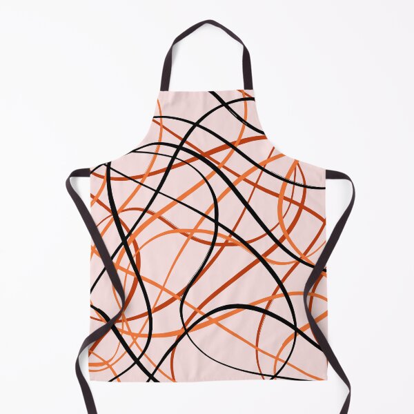 Item preview, Brush Strokes - Peach, Orange & Black designed and sold by PeachyLitchi.