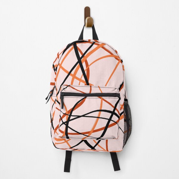 Item preview, Brush Strokes - Peach, Orange & Black designed and sold by PeachyLitchi.