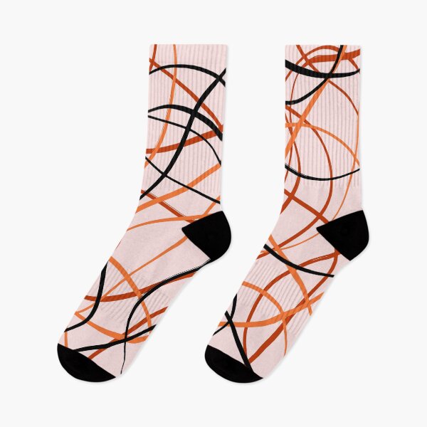 Item preview, Brush Strokes - Peach, Orange & Black designed and sold by PeachyLitchi.