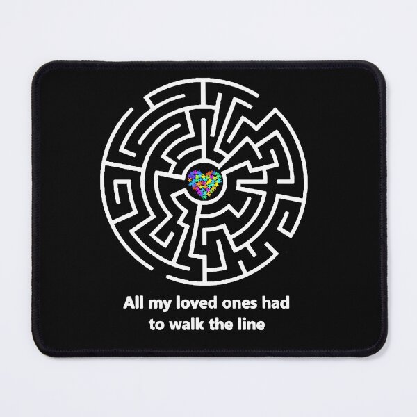 Item preview, Autism Puzzle Heart maze, walk the line designed and sold by Hypnotees.