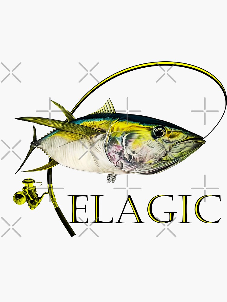 Pelagic tuna Sticker for Sale by Paul Kyriakides