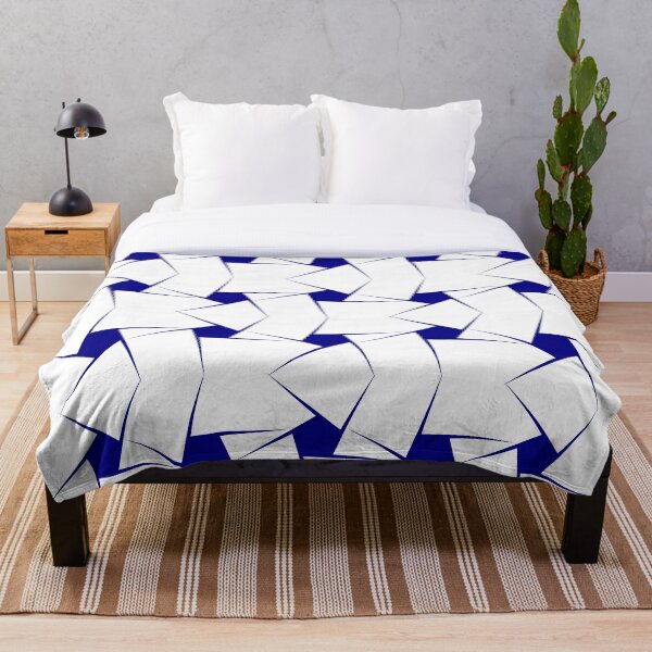 Item preview, Skewed star pattern with white background and navy stars designed and sold by Becky Hunter.