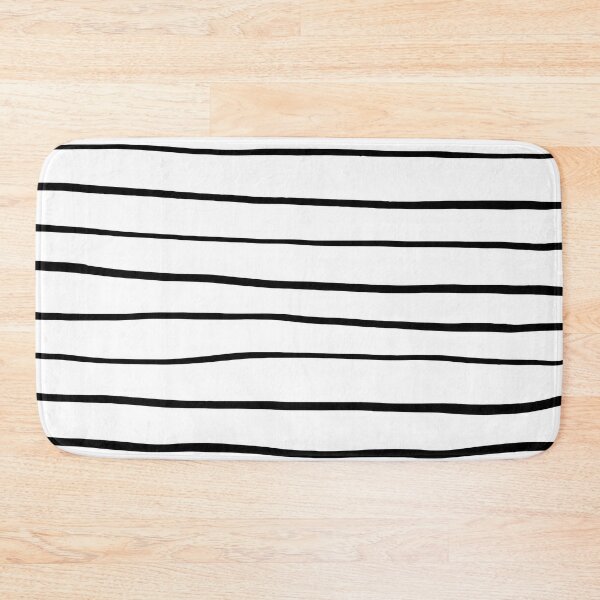 Item preview, Horizontal Brush Strokes - Black and White designed and sold by PeachyLitchi.
