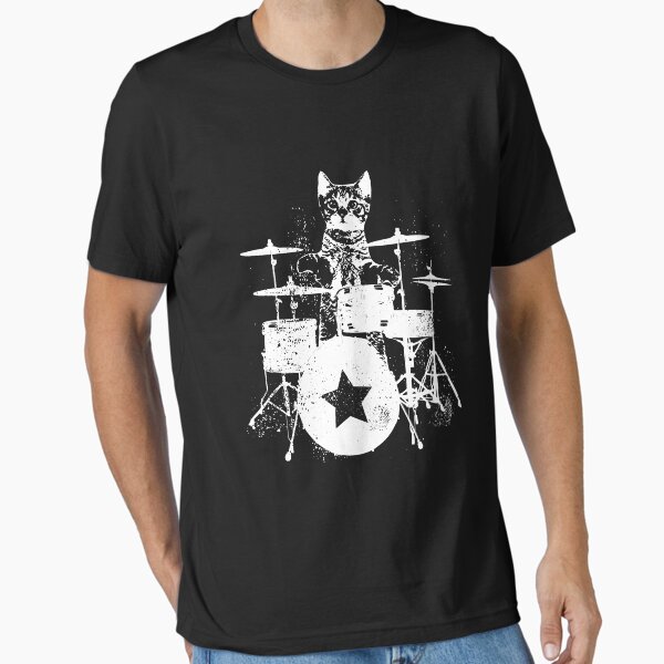 Item preview, Punk Rockstar Kitten Cat Drummer Playing Drums designed and sold by ericrichard059.