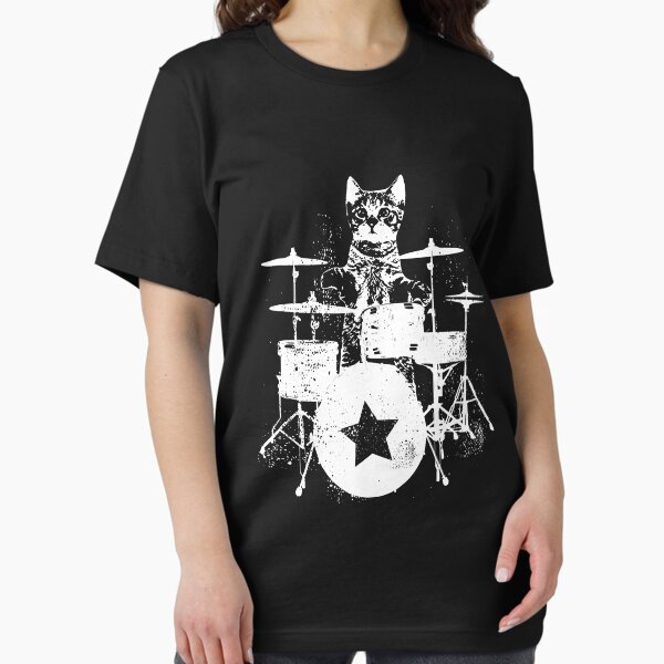 Item preview, Punk Rockstar Kitten Cat Drummer Playing Drums designed and sold by ericrichard059.