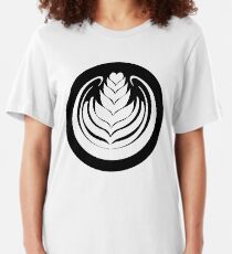 Latte Art Tulip (cercle noir series) Slim Fit T-Shirt