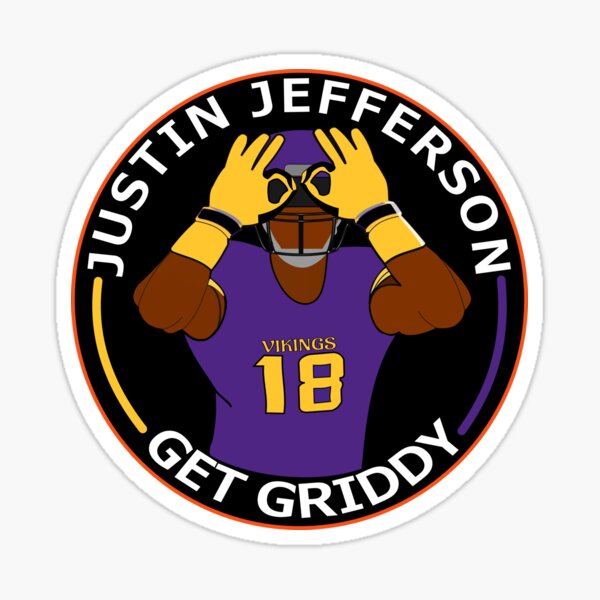 Buy Justin Jefferson griddy Sticker Online in India 