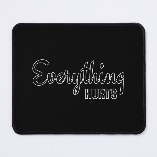 Item preview, Cool Funny Gym Workout Fitness Everything Hurts Text Fitted Scoop T-Shirt designed and sold by rollinsale.