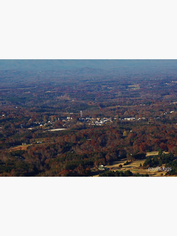 "Town of Pilot Mountain, NC" Art Print by paulboggs Redbubble
