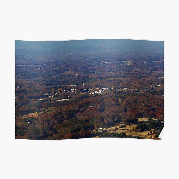 "Town of Pilot Mountain, NC" Poster for Sale by paulboggs Redbubble