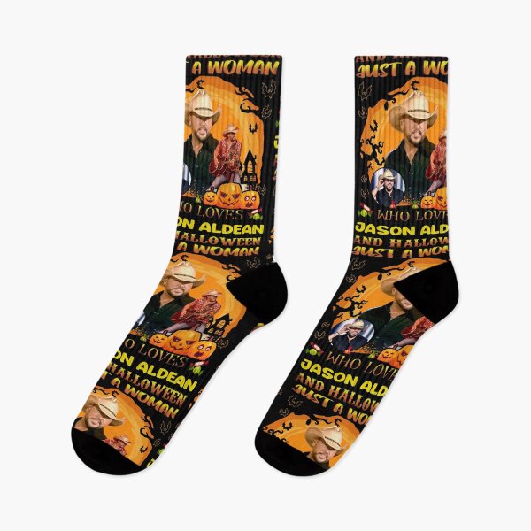 Item preview, Just A Women Who Loves Aldean And Halloween designed and sold by BransonBlossom.