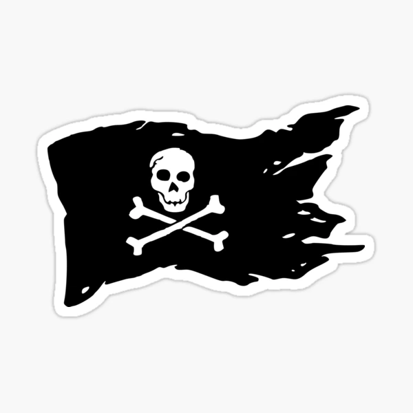 Jolly Roger Sticker for Sale by Machinations