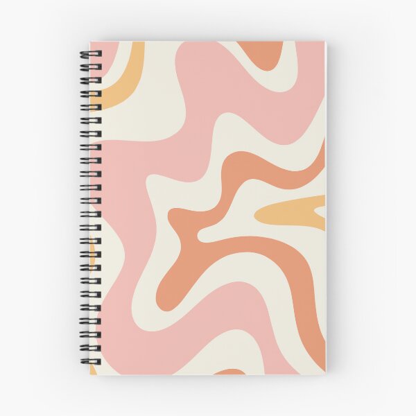 Item preview, Retro Liquid Swirl Abstract Pattern Square Blush Cream Cantaloupe Mustard designed and sold by kierkegaard.