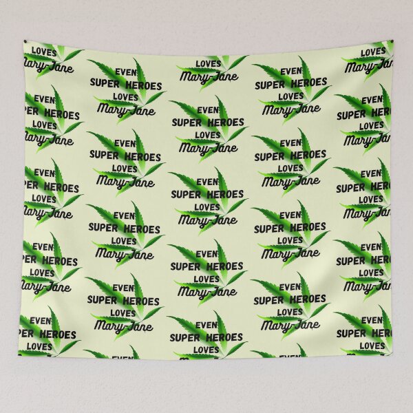 Item preview, Weed Lover Even Super Heroes loves Mary-Jane designed and sold by Hypnotees.