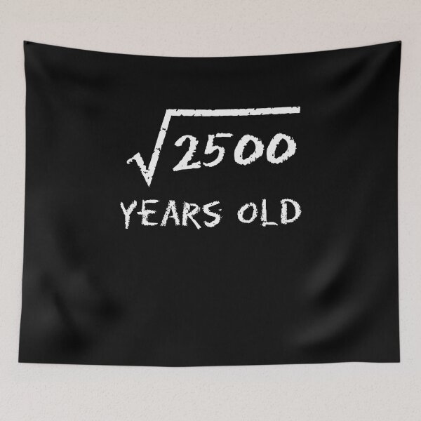 Item preview, Square Root of 2500 50th Birthday 50 Years Old Math Gift T Shirt designed and sold by TracyOliver3.