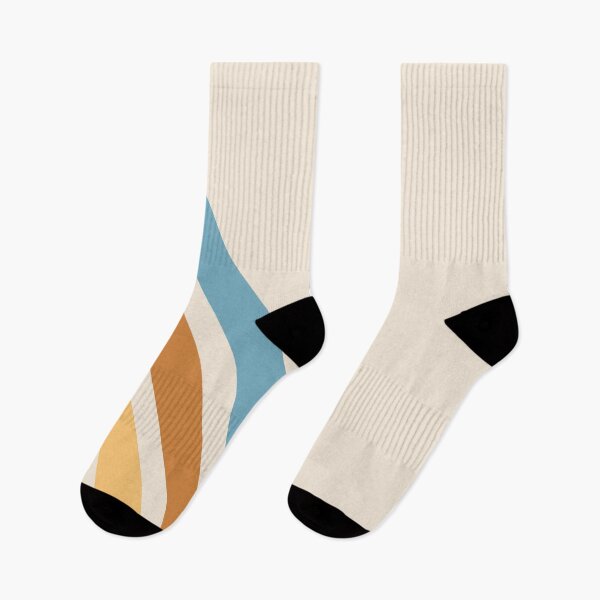 Item preview, Plain White Retro and Blue Orange Diagonal Stripes  designed and sold by Dreaming-Cocoon.