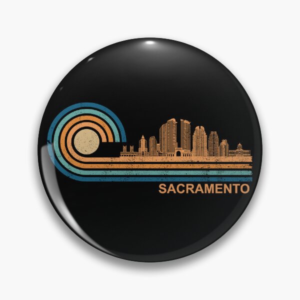Item preview, Sacramento Skyline Retro Sacramento Fan CA Sacramento Gear designed and sold by DynamicDesign.