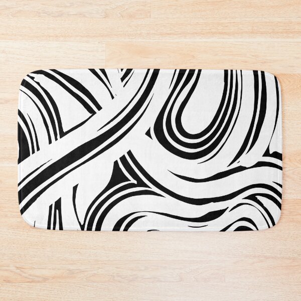 Item preview, Organic Brush Strokes - Black and White designed and sold by PeachyLitchi.