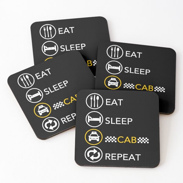 Item preview, Eat Sleep Cab Repeat - Taxi Driver - Cab Driver Gift designed and sold by JukeLox.