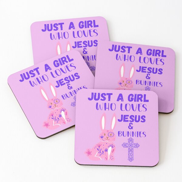 Item preview, Just  a Girl Bunny who Loves Jesus designed and sold by leshewle.
