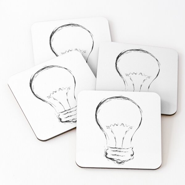 Item preview, Line Art of Lightbulb designed and sold by AnnArtshock.