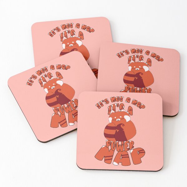 Item preview, It's Not a Nap It's a Power Nap Cute Kawaii Chubby Chibi Funny Red Panda designed and sold by Annisa Yuwanda.